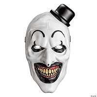 Adults Terrifier 2™ Art the Clown Retro Plastic Mask - One Size