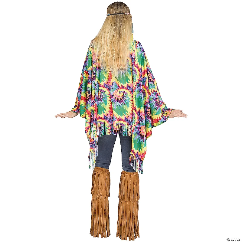 Adults Tie-Dye Hippie Poncho