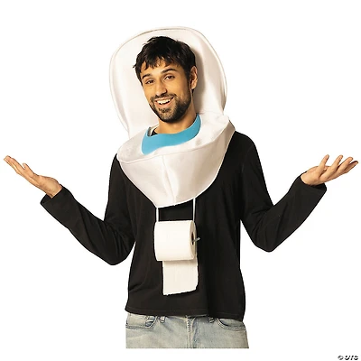 Adults Toilet Headpiece Costume - One Size