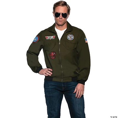Adults Top Gun Navy Pilot Jacket Costume Accessory