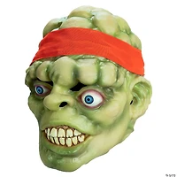 Adults Toxic Crusaders™ Glow-in-the-Dark Toxie Vinyl Overhead Mask - One Size
