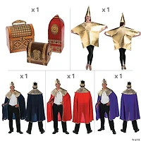 Adults Wise Men Costume Kit with Gift Props - 7 Pc.