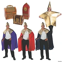 Adults Wise Men Costume Kit with Gift Props - 7 Pc.