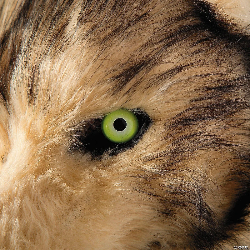 Adults Wolf Moving Mouth Overhead Mask - One Size