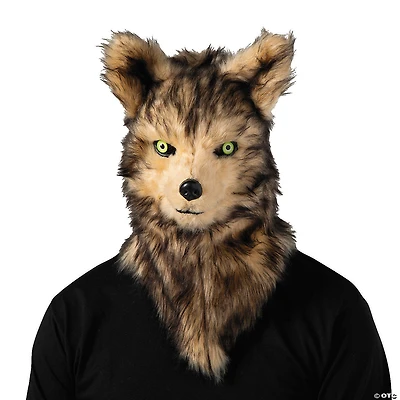 Adults Wolf Moving Mouth Overhead Mask - One Size