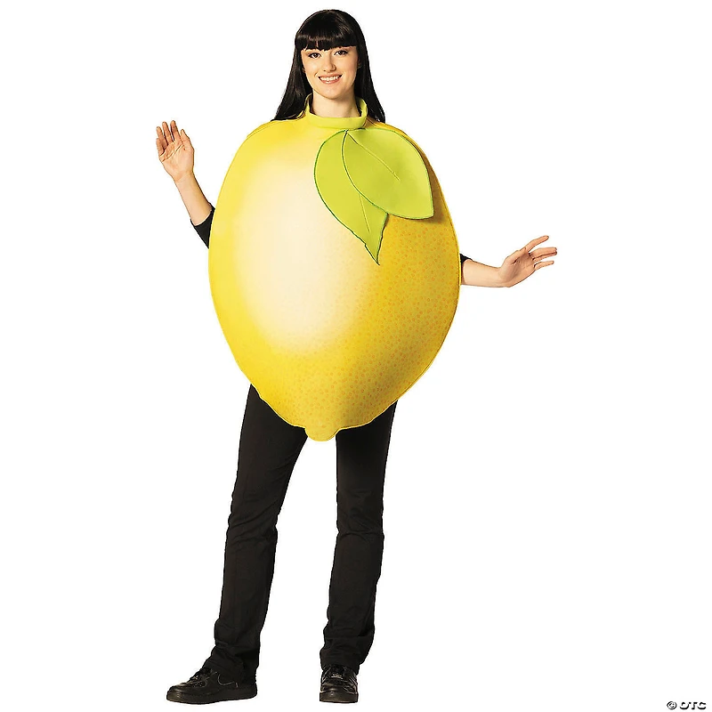 Adults Yellow Lemon Tunic Costume - One Size