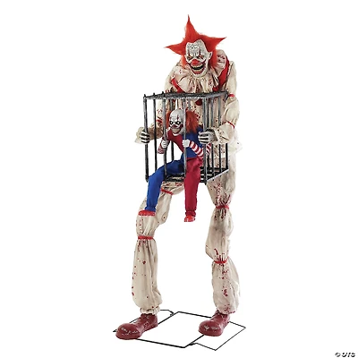 Animated Cagey The Clown W Caged Clown