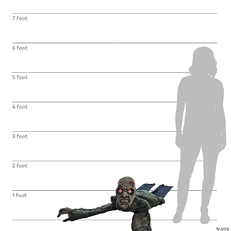 Animated Crawling Zombie Prop