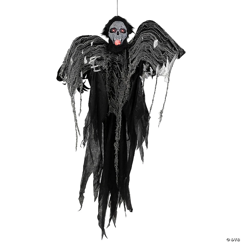 Animated Hanging Zombie Vampire with Lights and Sound Halloween Decoration - 5'
