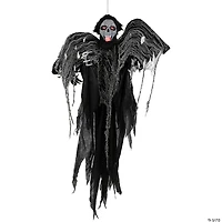 Animated Hanging Zombie Vampire with Lights and Sound Halloween Decoration - 5'