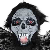 Animated Hanging Zombie Vampire with Lights and Sound Halloween Decoration - 5'