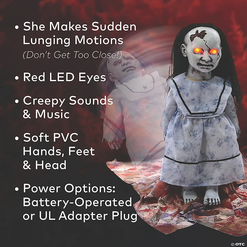 Animated Lunging Graveyard Baby Decoration