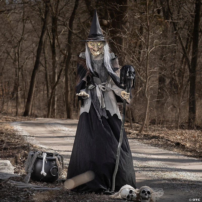 Animated Lunging Haggard Witch