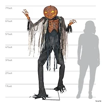 Animated Scorched Scarecrow Halloween Decoration