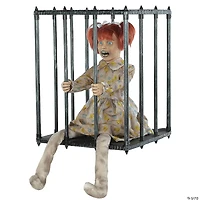 Animated Screaming Caged Kid Walk Around Accessory