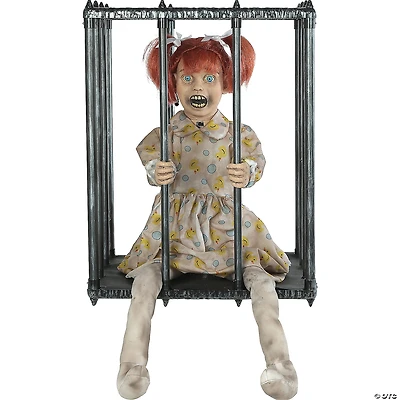 Animated Screaming Caged Kid Walk Around Accessory
