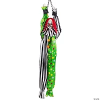 Animated Shaking Clown with Sound Hanging Halloween Decoration - 5'