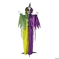 Animated Standing Scary Clown Halloween Decoration