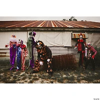 Animated Standing Scary Clown Halloween Decoration