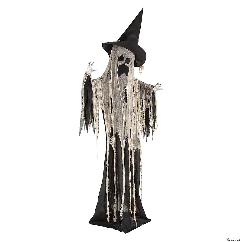 Animated Standing Witch Ghost Halloween Decoration