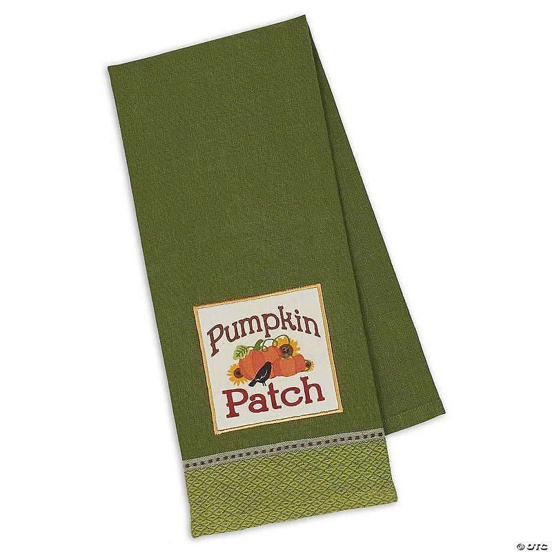 Assorted Country Pumpkin Embroidered Dishtowel (Set Of 3)