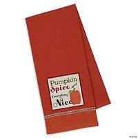 Assorted Country Pumpkin Embroidered Dishtowel (Set Of 3)