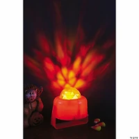 Auto Timer Battery-Operated Orange Flaming Pumpkin Light