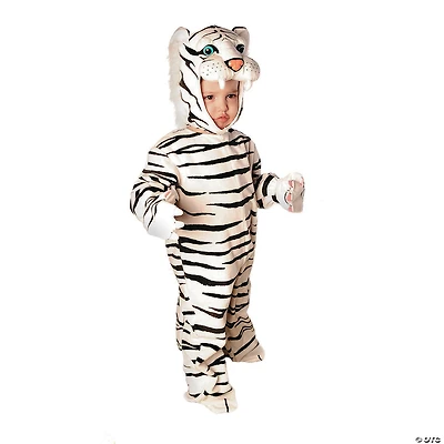 Baby White Plush Tiger Costume