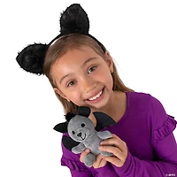 Black & Gray Bat Stuffed Bear - 12 Pc.