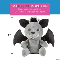 Black & Gray Bat Stuffed Bear - 12 Pc.