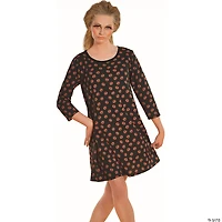 Black and Orange Pumpkin Women Adult Halloween Costume - Small