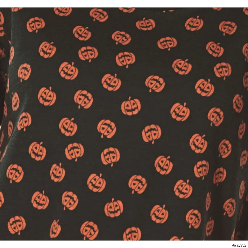Black and Orange Pumpkin Women Adult Halloween Costume - Small