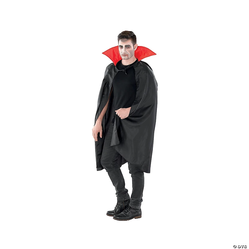 Black and Red Vampire Cape Boy Child Halloween Costume - Large