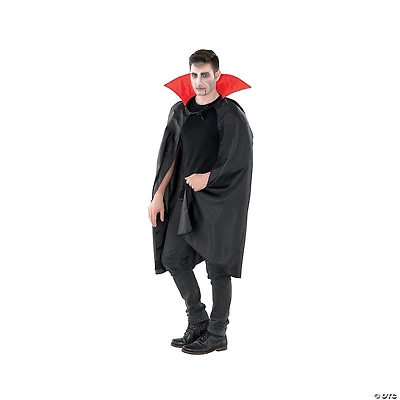 Black and Red Vampire Cape Boy Child Halloween Costume - Large