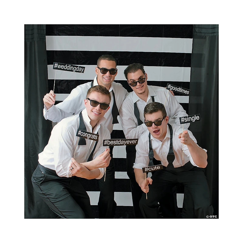 Black & White Backdrop - 3 Pc.