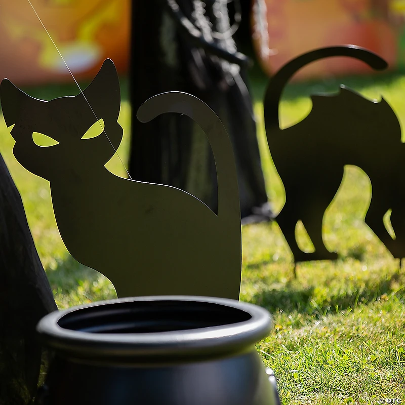 Black Cauldrons Halloween Decorations