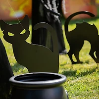 Black Cauldrons Halloween Decorations