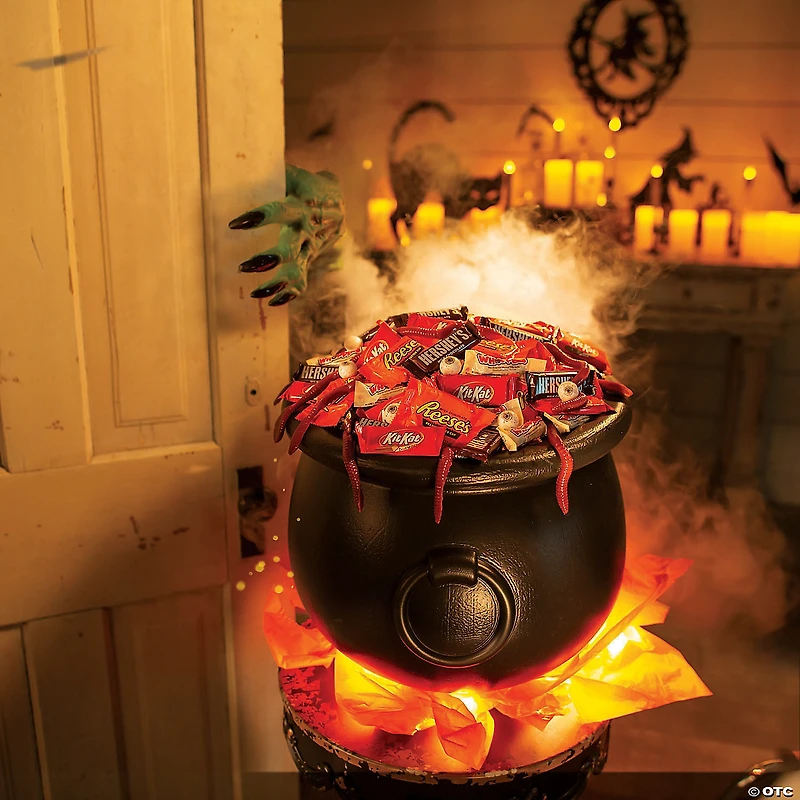 Black Cauldrons Halloween Decorations