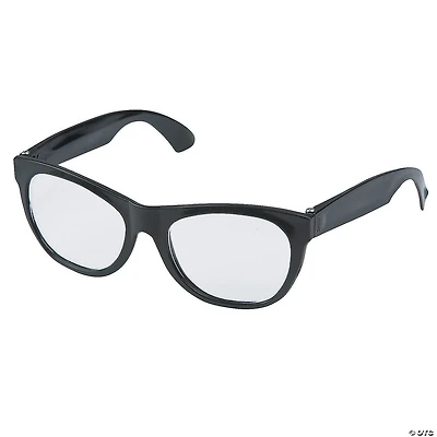 Black Clear Lens Glasses - 1 Pc.