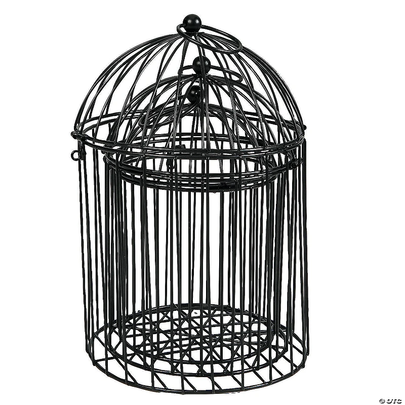Black Metal Birdcages Tabletop Decorations - 3 Pc.