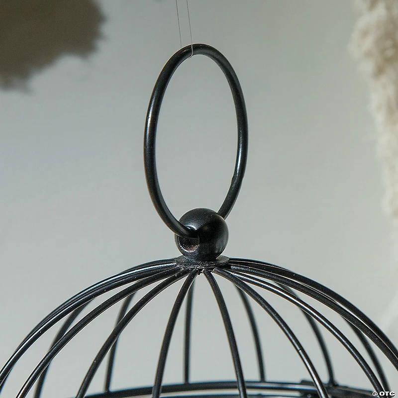 Black Metal Birdcages Tabletop Decorations - 3 Pc.