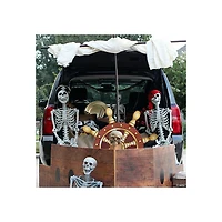 Black Pirate Jolly Roger Skull & Crossbones Felt Hat