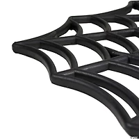 Black Spider Web Rectangular Halloween Doormat 18" x 30"