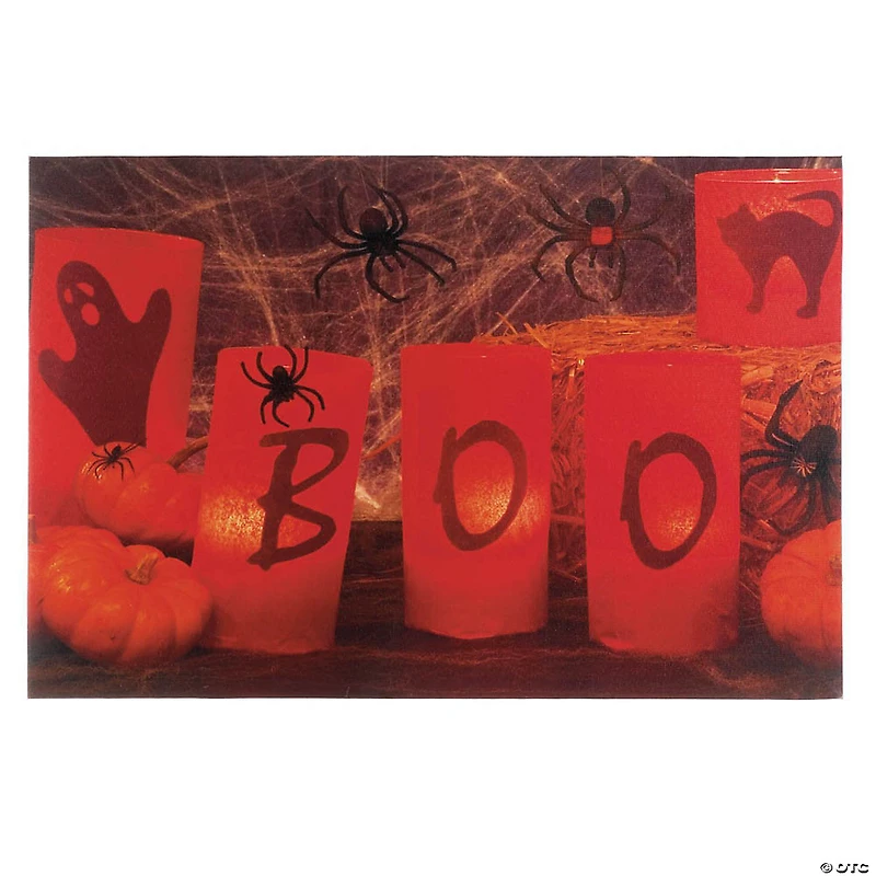 Boo Halloween Led Wall Art 23.75X1X16"
