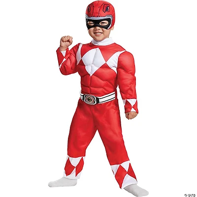 Boy’s Muscle Chest Power Rangers™ Red Ranger Costume