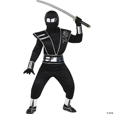 Boy’s Silver Mirror Ninja Halloween Costume