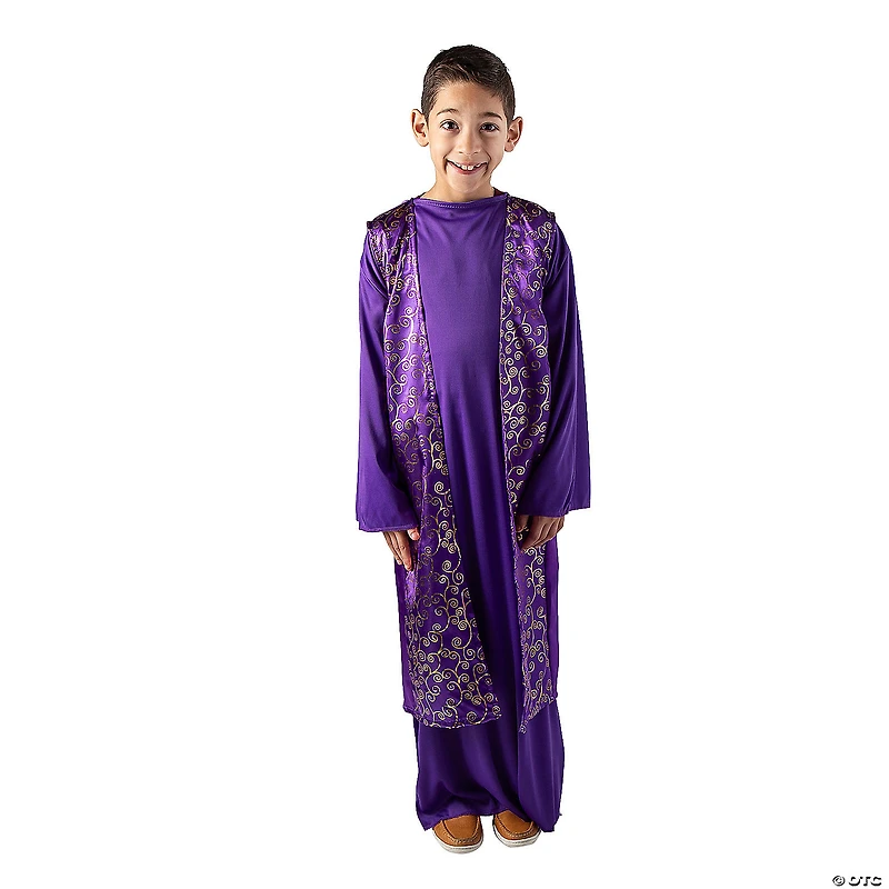 Boy’s Wise Man Costume Purple & Gold Vest