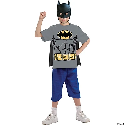 Boy's Batman Shirt Mask Cape Costume