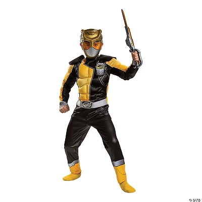 Boy's Classic Muscle Mighty Morphin Gold Ranger Costume