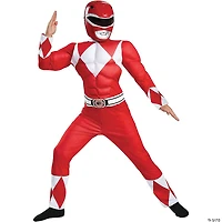 Boy's Classic Muscle Mighty Morphin Power Rangers™ Red Ranger Costume